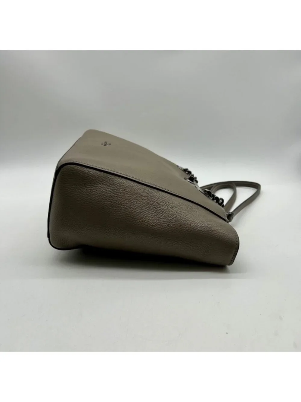 Coach Soft Grey Turn-lock Chain Tote Bag 57107